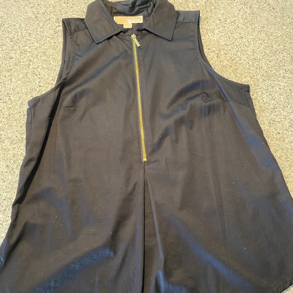 Michael Kors Collared Tank Top Blouse